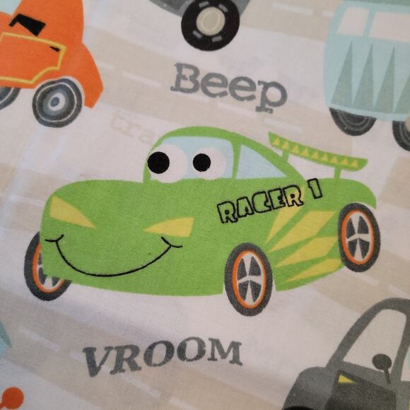 Cotton Fabric Cars Cartoon Print Fabric 21x42" Kids Quilting Sewing Crafts - Picture 6 of 9